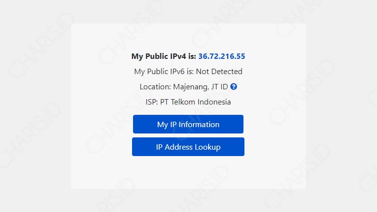 cara cek ip address