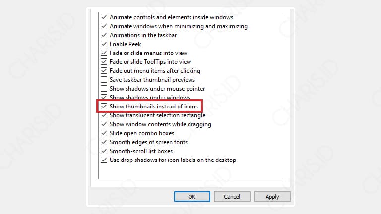 cara mengatasi thumbnail tidak muncul di windows