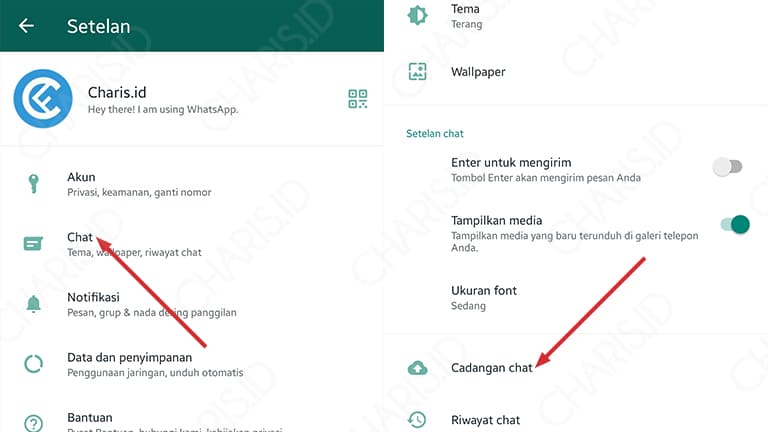 Cara Mencadangkan Obrolan Whatsapp