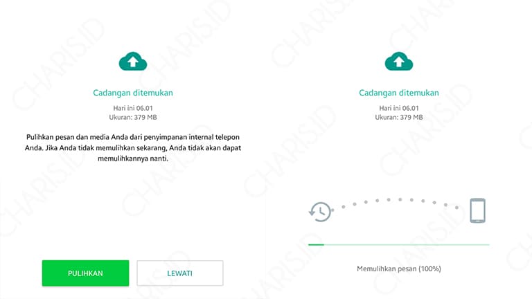 Bagaimana memulihkan Whatsapp