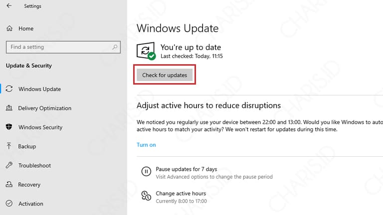 cara mendapatkan update windows 10