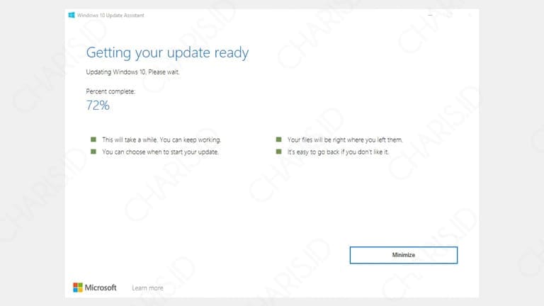 cara update windows 10 tanpa menghapus data