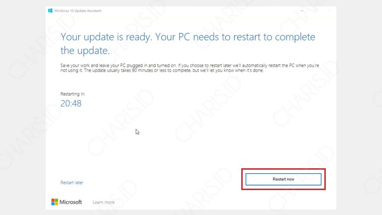 cara update windows 10 terakhir