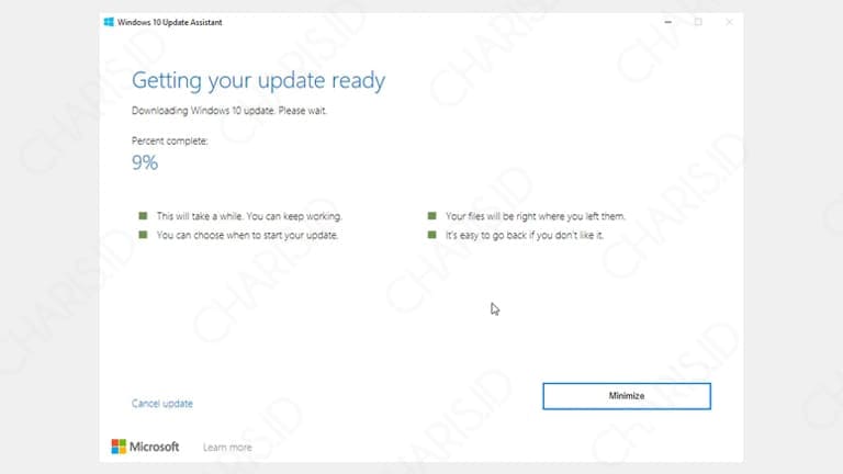 cara update windows 10 versi terbaru