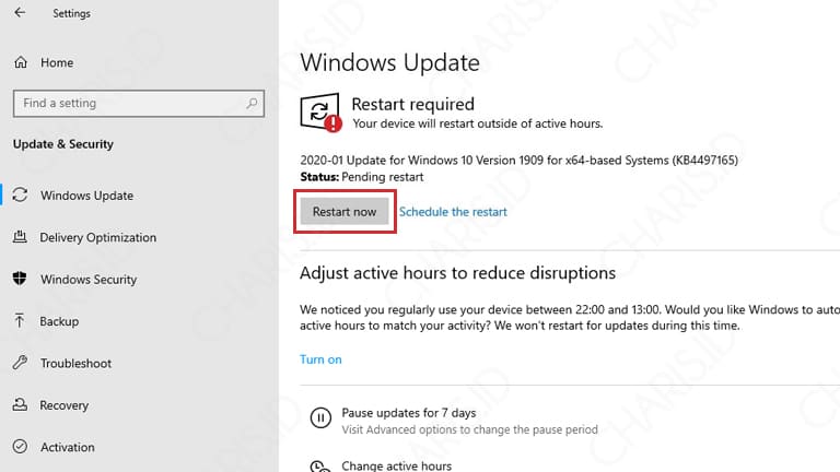 cara windows update di windows 10