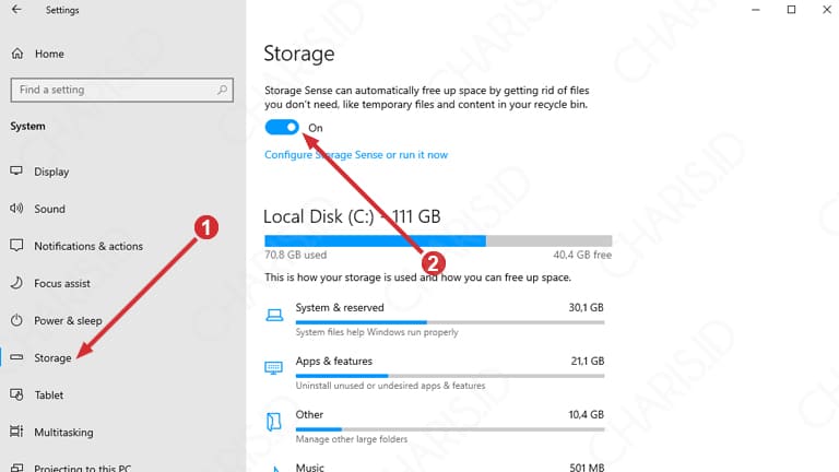 cara menghapus cache di laptop tanpa aplikasi