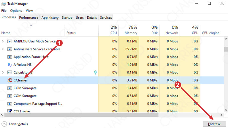 windows 10 disk 100 persen