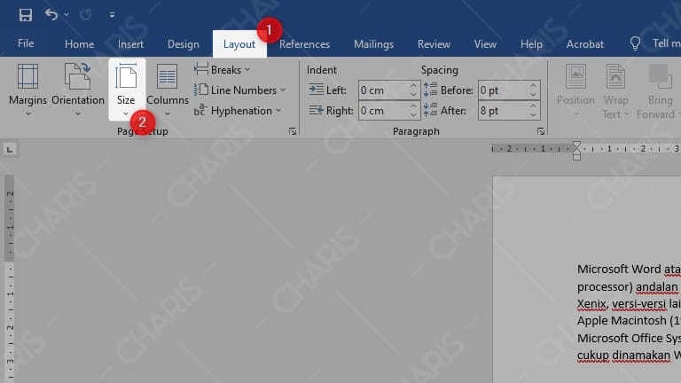 Cara Mengatur Ukuran Kertas Ms Word