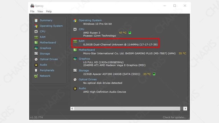 cara cek ukuran ram di laptop