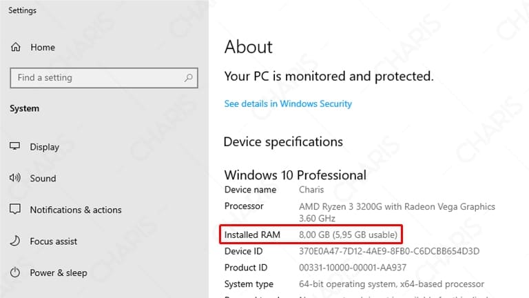 cara cek ukuran ram laptop