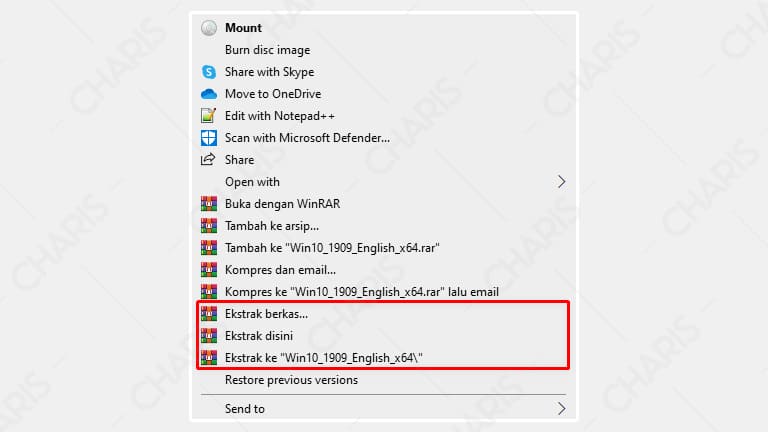 cara membuka file iso di windows 7