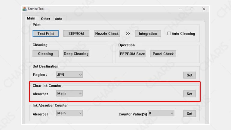 cara reset canon ip2770