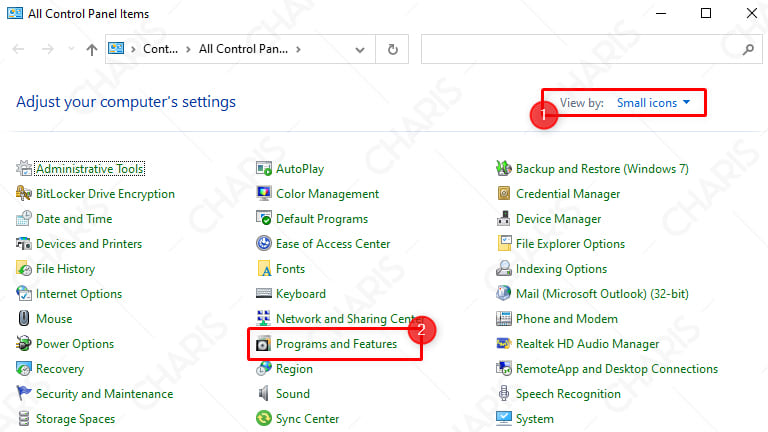 cara uninstall aplikasi di laptop windows 7