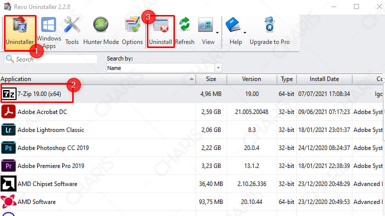 cara uninstall aplikasi di windows 7