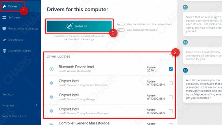 cara update driver dengan driverpack