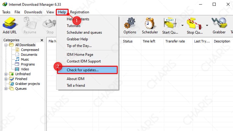 cara mematikan automatic update idm